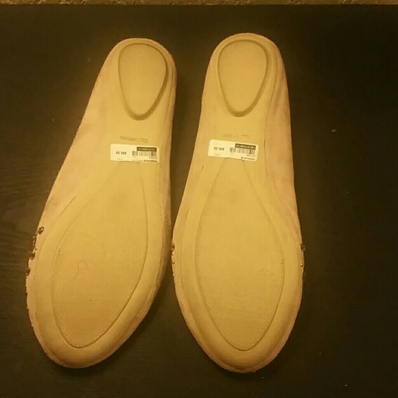 Call it Spring tan flats with purple stones - Picture 3 of 3